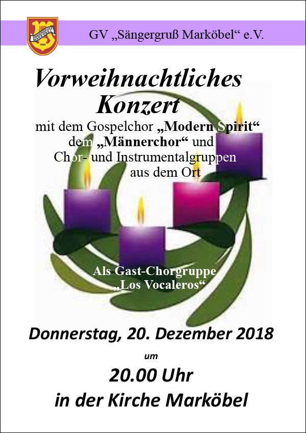 2018 weihnachtskonzert